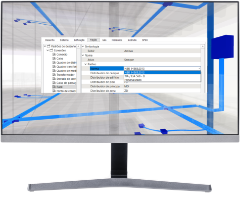 Software para projetos de cabeamento: dimensionamento parametros normativos