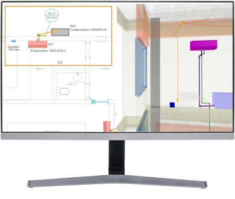 Software para projetos de climatização: modelagem diversos ambientes