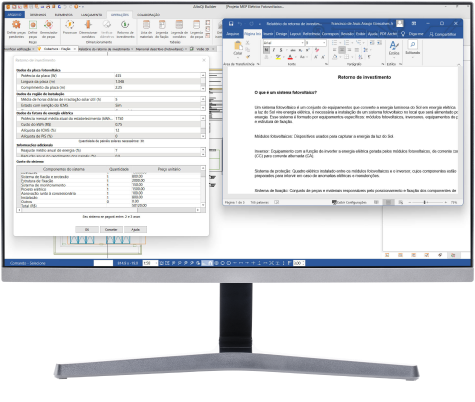 Software para projetos fotovoltaico: retorno de investimento documentacao