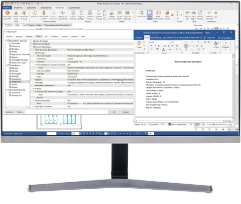 Software para projetos fotovoltaico: memorial descritivo fotovoltaico